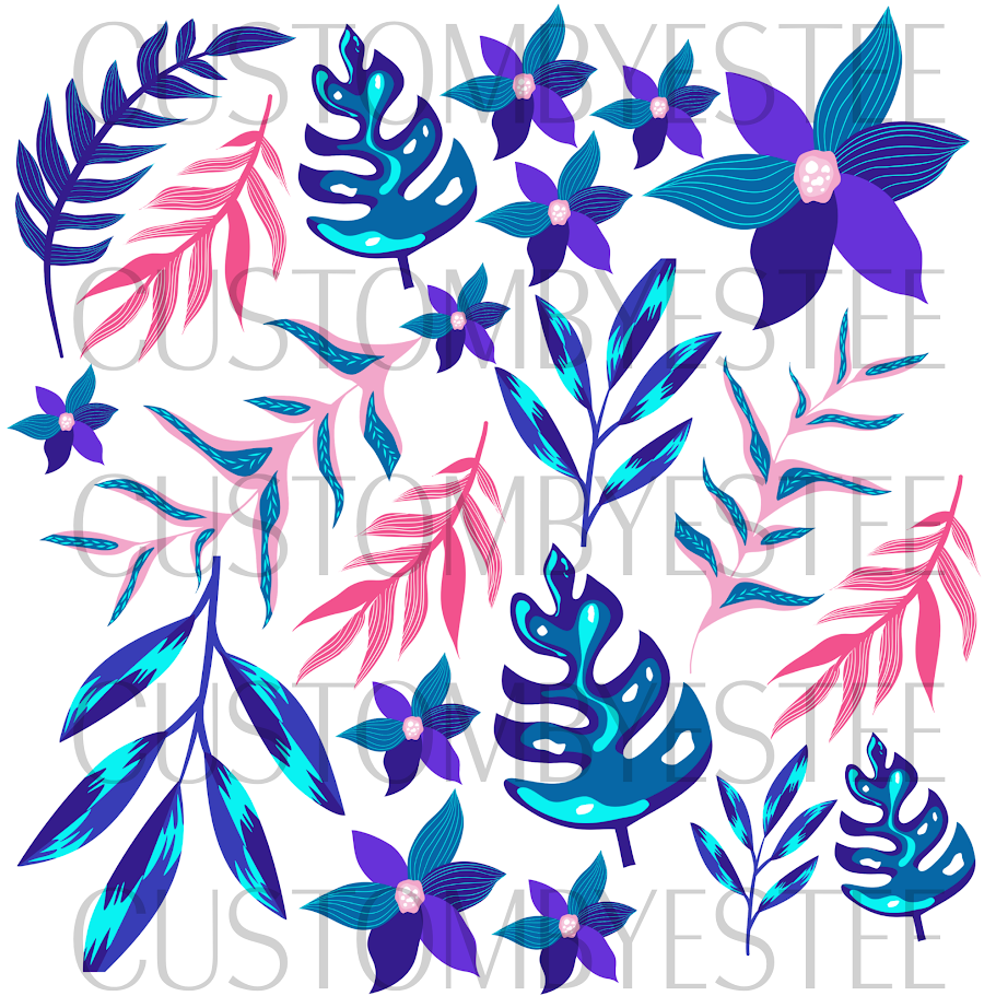 B10. ELEMENT SHEET- Tropical Floral