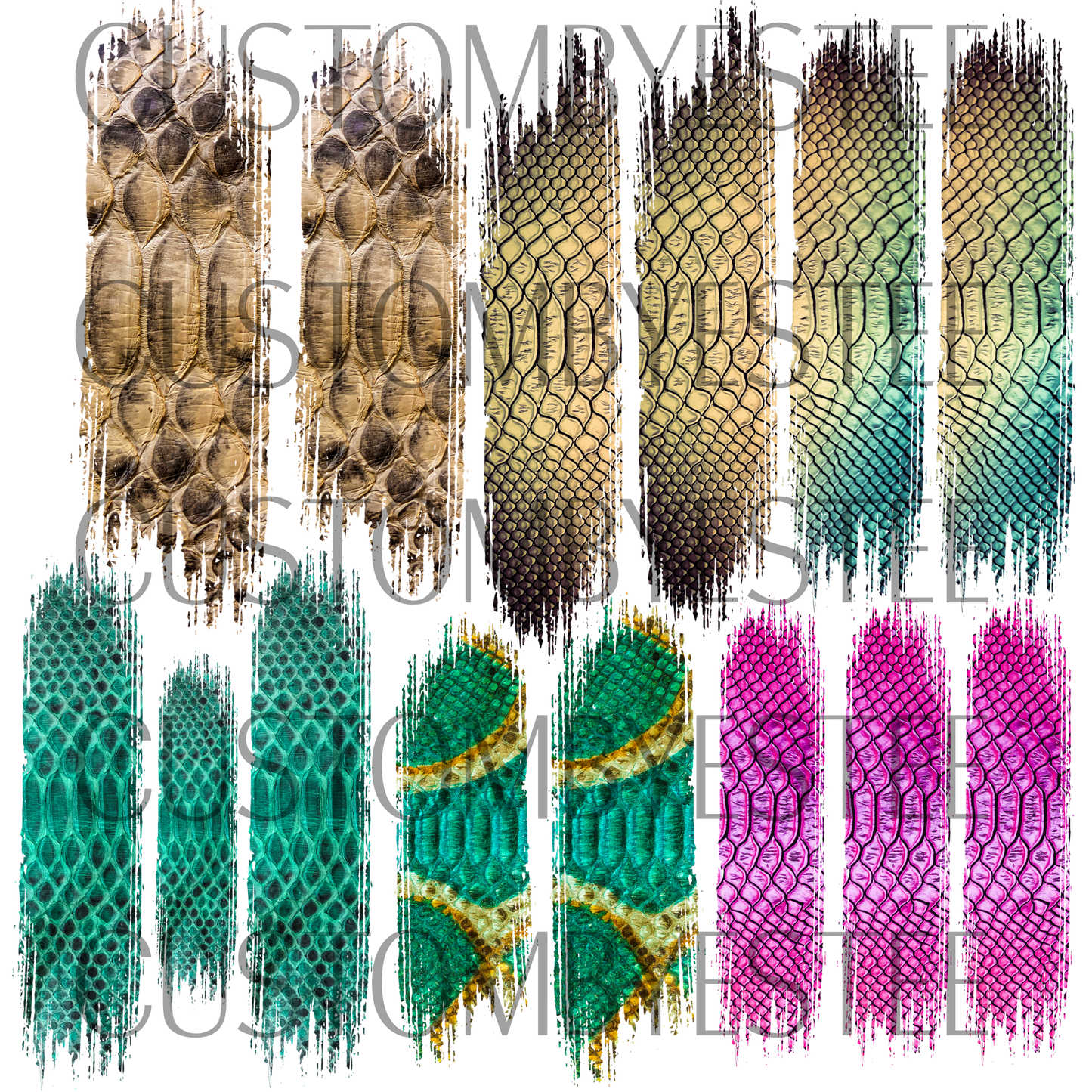 A25. ELEMENT SHEET- Snake Skin Brush Strokes