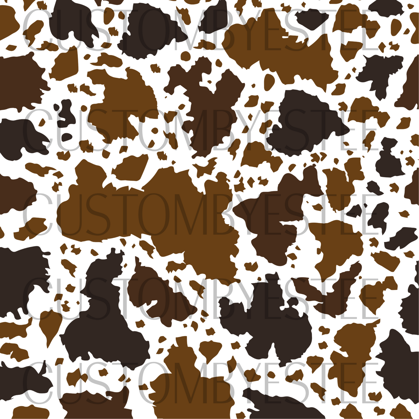 B18. ELEMENT SHEET- Black and Brown Cow Print