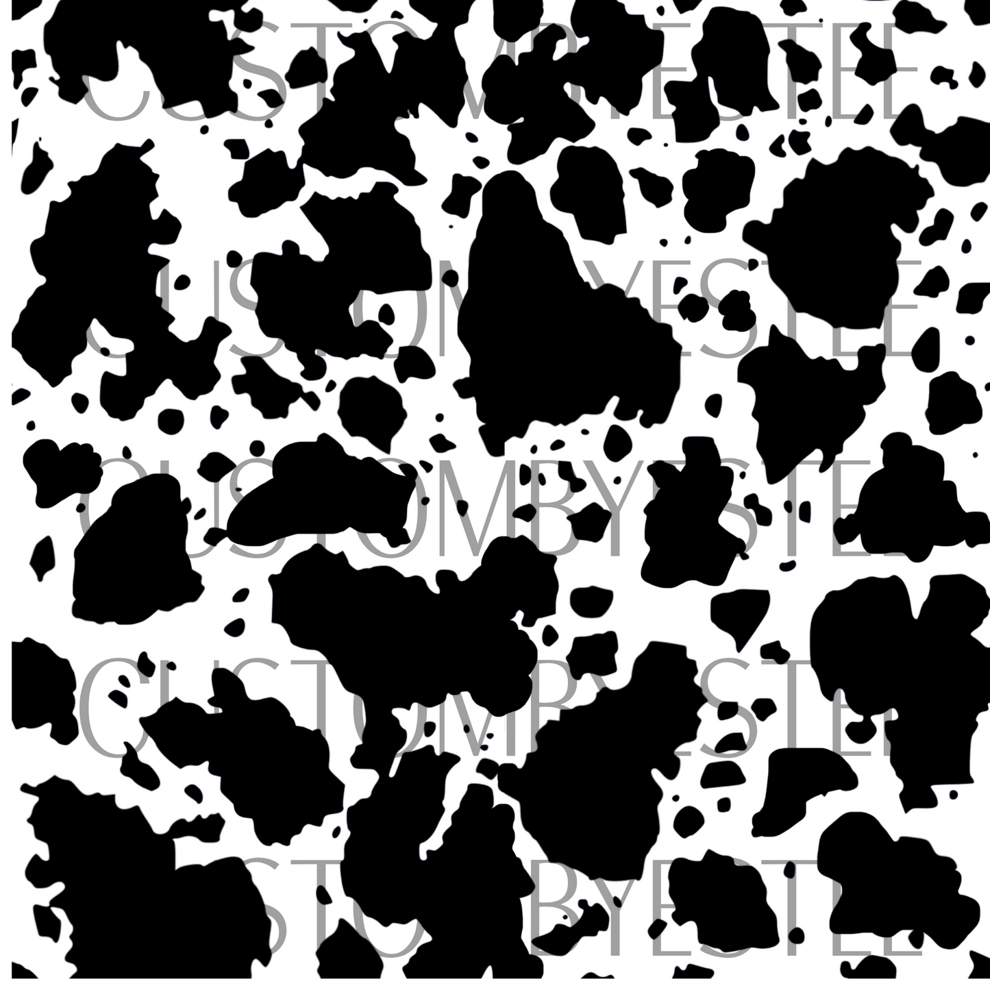 B26. ELEMENT SHEET- Black Cow Print