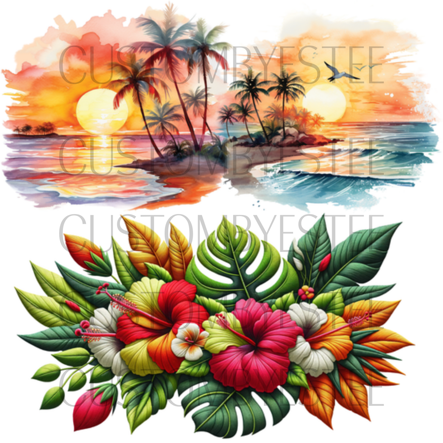 B1. ELEMENT SHEET- Sunset Floral