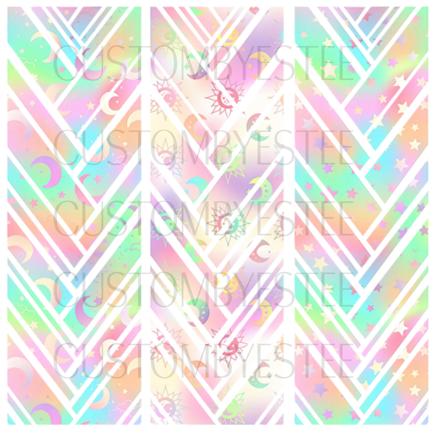 A19. ELEMENT SHEET- Pastel Braided Stars and Moons