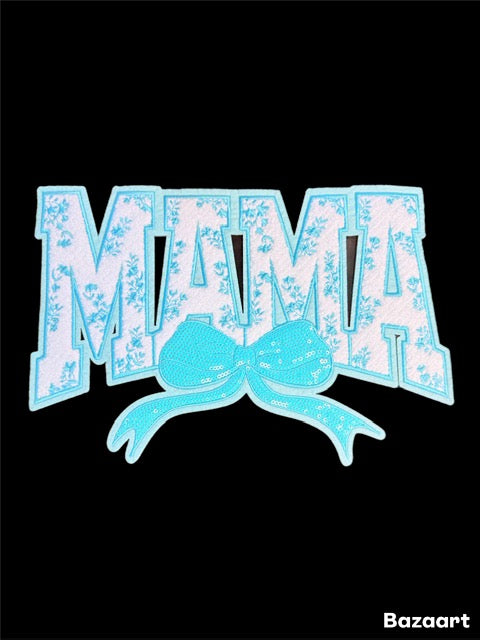 PATCH F. Teal Mama Bow