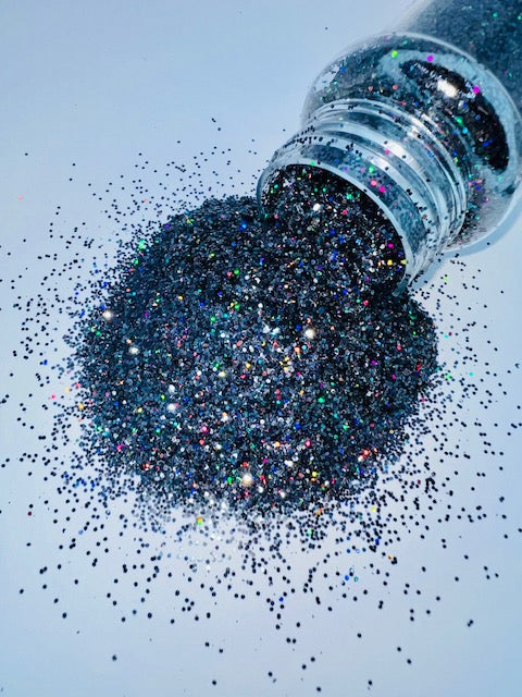 Black Magic 2 - Fine Plus Black Holographic Glitter 4-3