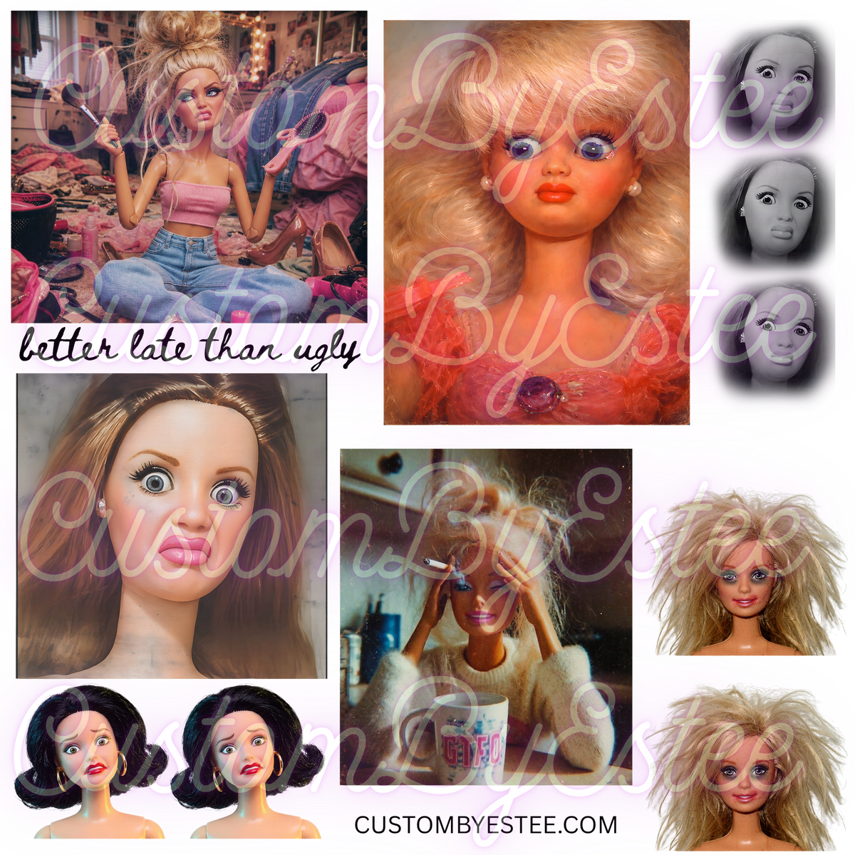 D3. ELEMENT SHEET- Ugly Barbie Squares