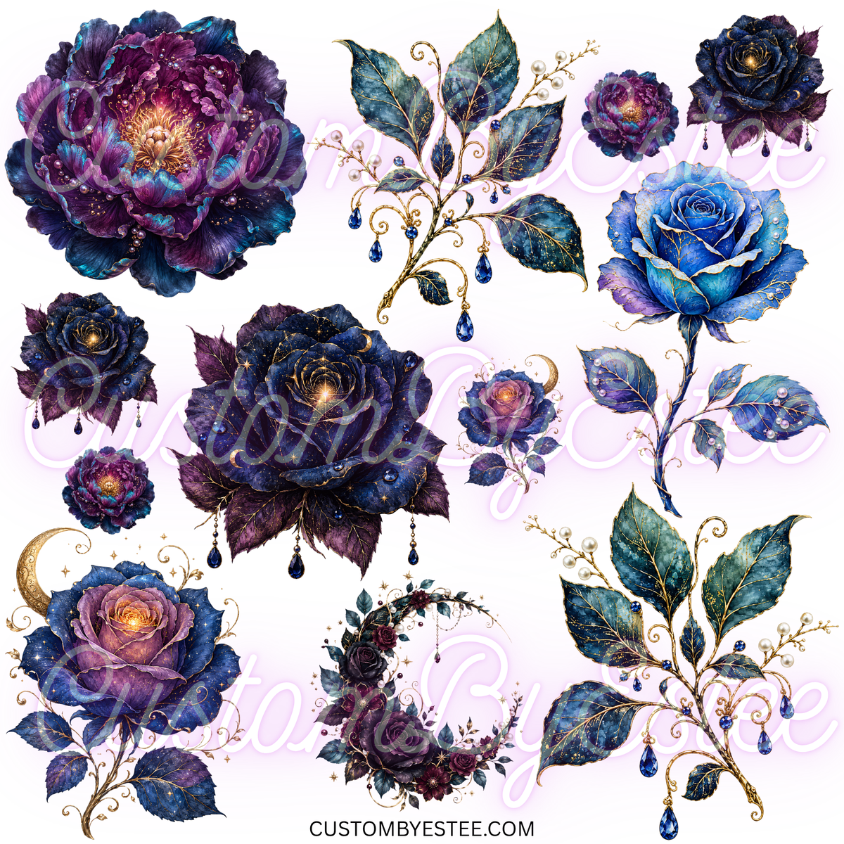 ELEMENT SHEET D-35 Fantasy Floral