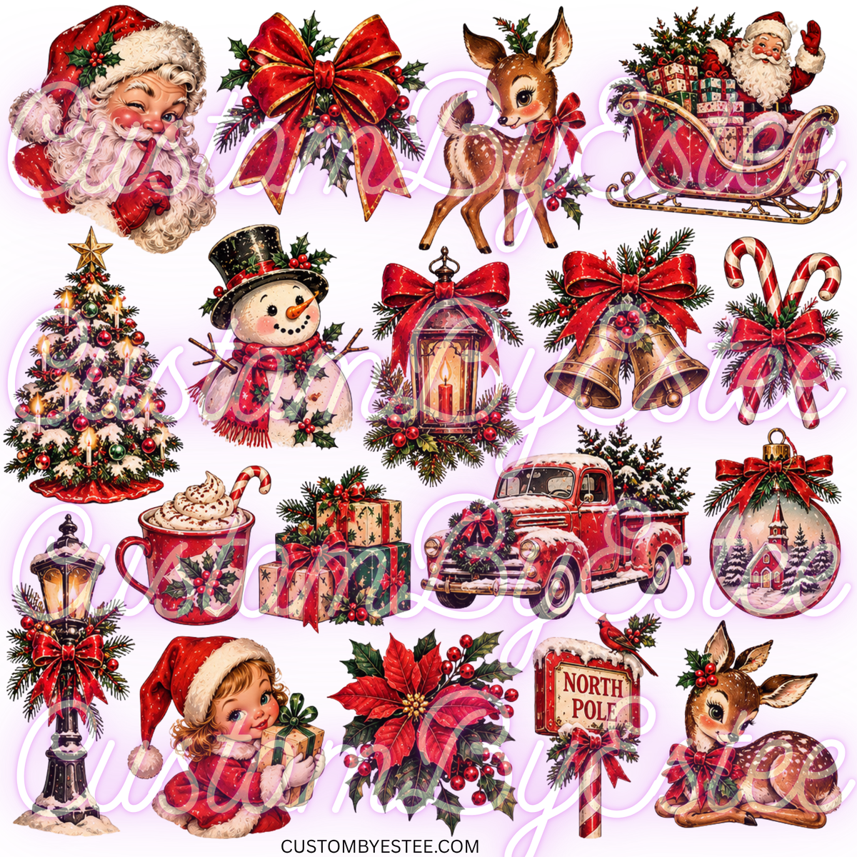 D50. ELEMENT SHEET- Vintage Christmas