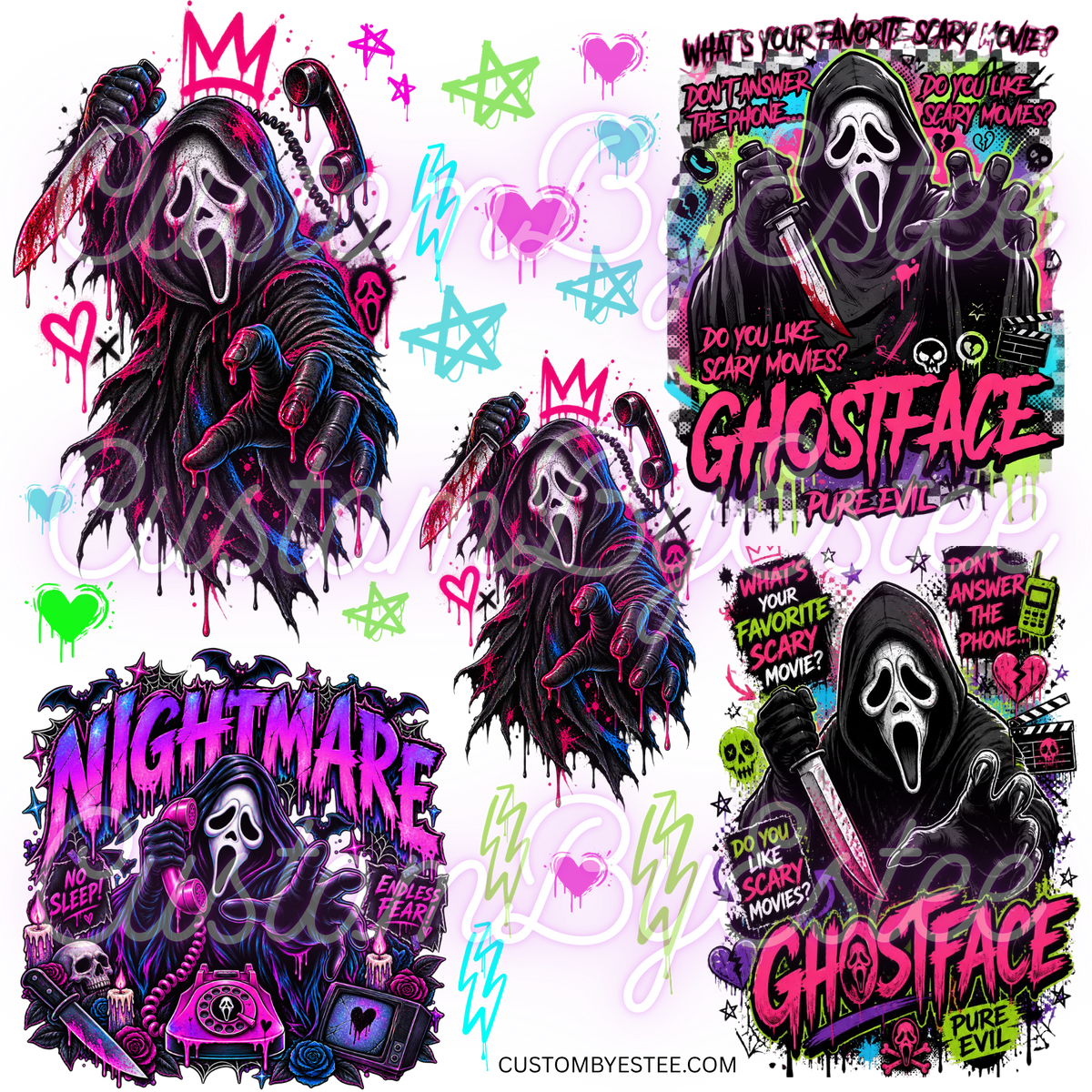 ELEMENT SHEET 4- Neon Ghostface
