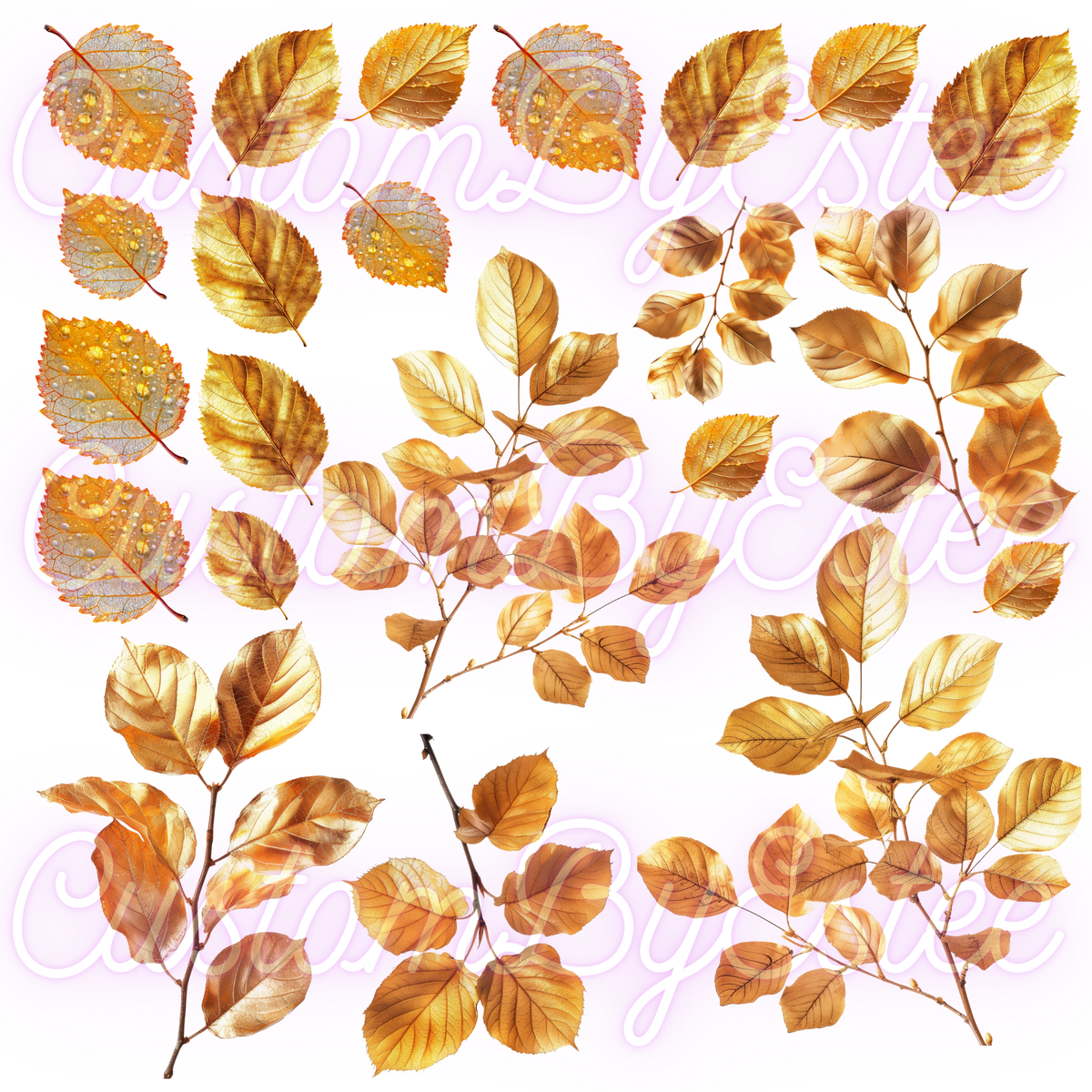 A48. ELEMENT SHEET- Gold Leaves