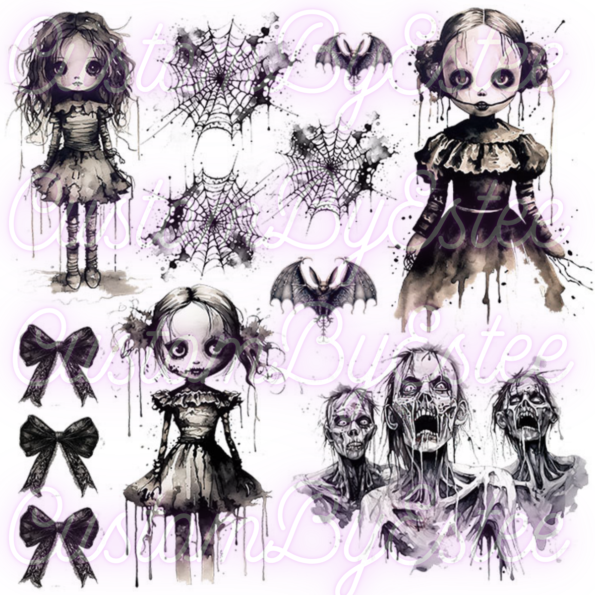 A52. ELEMENT SHEET- New Creep Dolls- Zombies