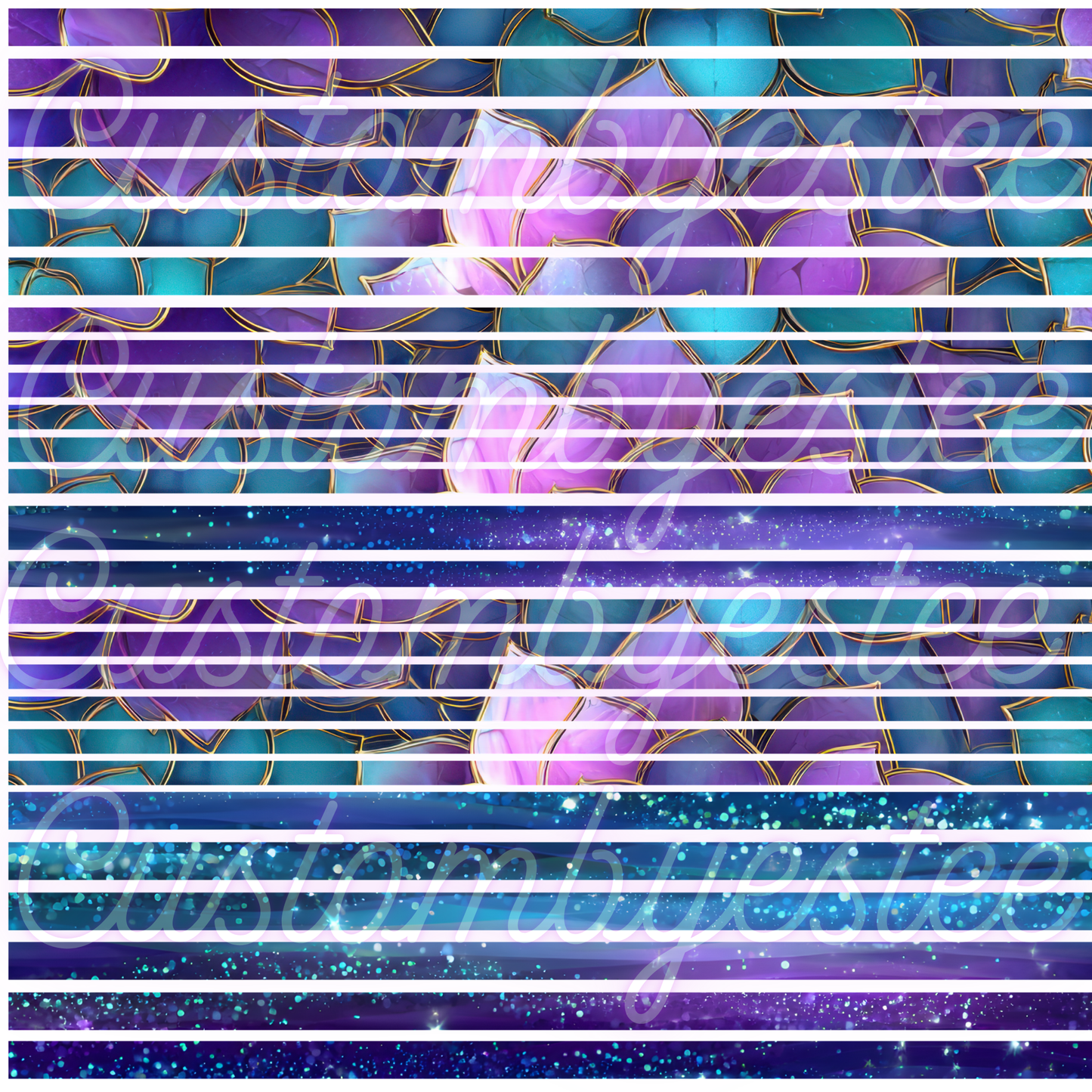 A36. ELEMENT SHEET- Floral Galaxy Stripes