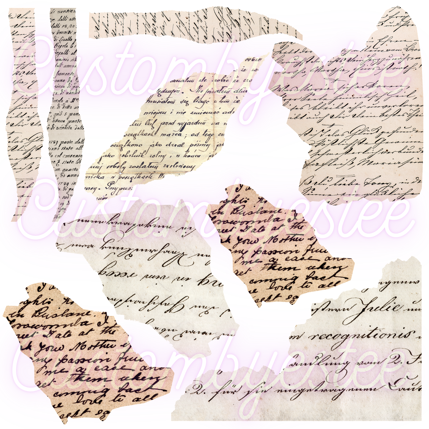 C28. ELEMENT SHEET- Ripped Book Pages