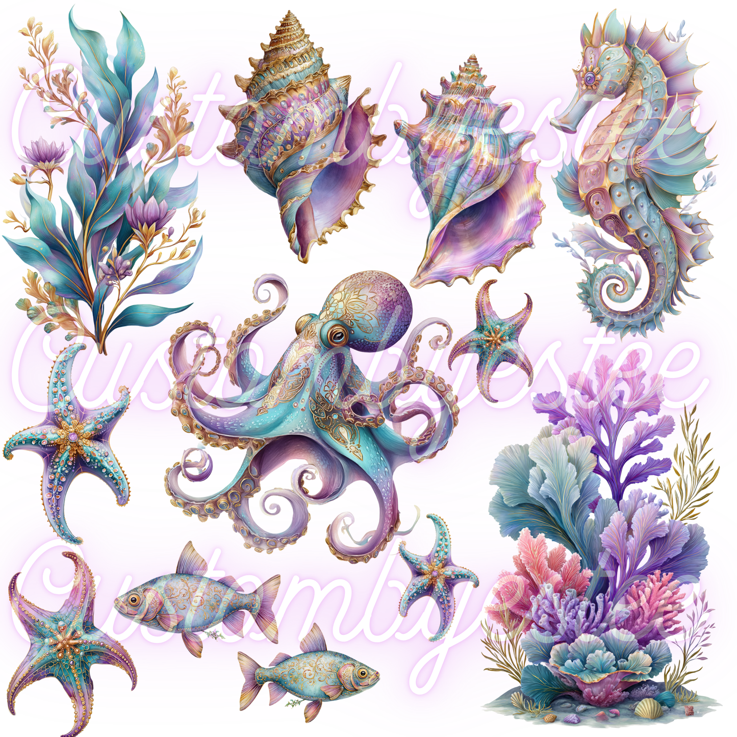 A34. ELEMENT SHEET- Fancy Under the Sea