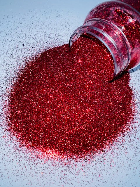 Fred Durst- Custom Mixed Fine Red Glitter 1-2