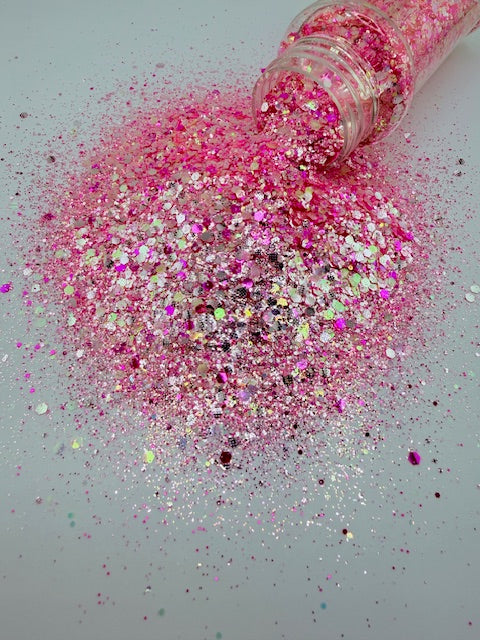 LoveStoned- Pink Textured Chunky Custom Mixed Glitter 13-4