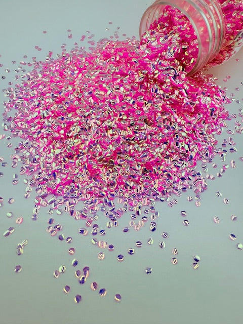 3D Bubble Glitter 17- Chunky Pink 10-6