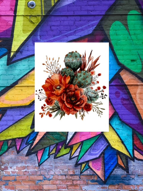 29. Rustic Floral Decal