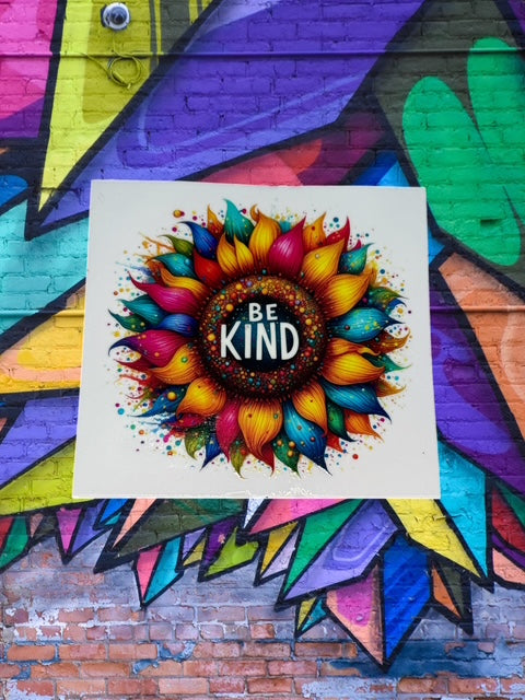 17. Be Kind Rainbow Decal