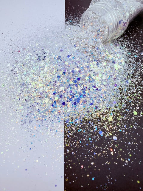 Platinum Crown- Chrome Opal Chunky Custom Mixed Glitter 14-2