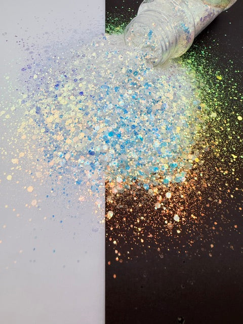 Diamond Delusion- Blue Opal Iridescent Chunky Mixed Glitter 14-1