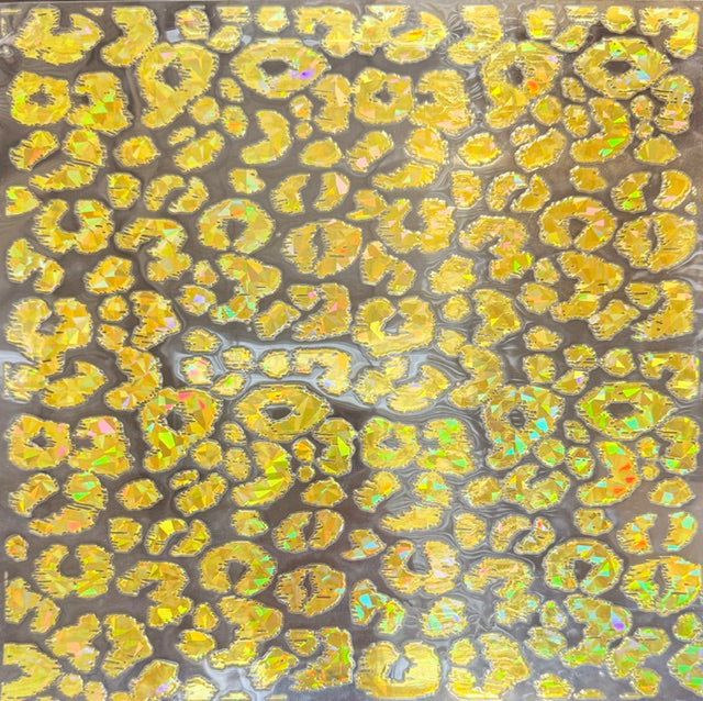 C20. ELEMENT SHEET- Gold Fragment Holographic Leopard Spots
