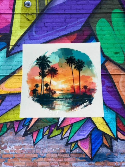 266. Summer Sunset Decal