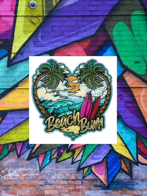 270. Beach Bum Decal