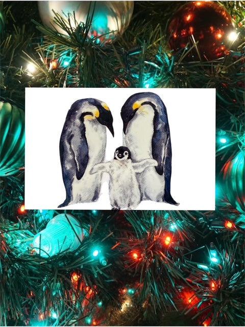 468. Penguin Family Decal