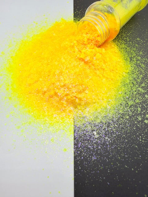 Pineapple Panic- Yellow Textured Color Shift Chunky Mixed Glitter 7-2