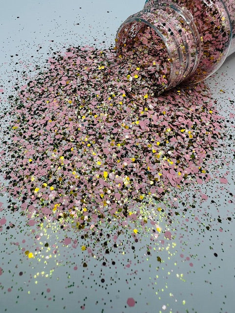 Ace High - Pink and Gold Custom Mixed Glitter 6-4