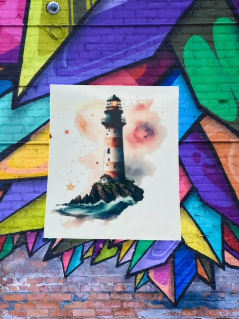 288. Lighthouse Decal