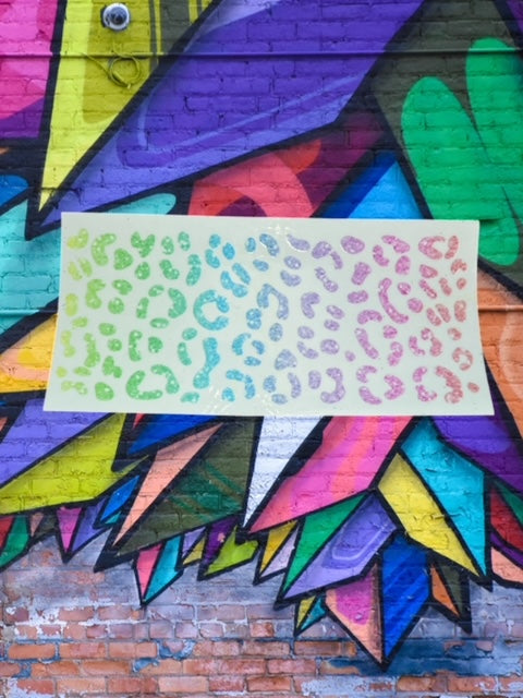 295. Pastel Leopard Glitter UVDTF
