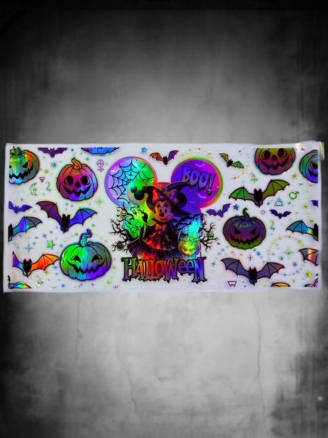 298. HOLOGRAPHIC Halloween Min Mouse Decal