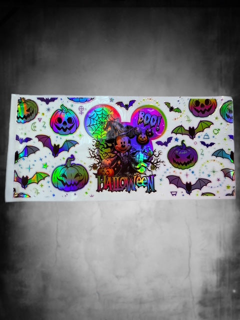 473. HOLOGRAPHIC Halloween Mick Mouse Decal