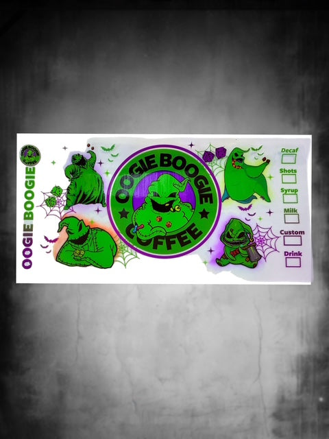 491. Oogie Boogie Coffee Decal