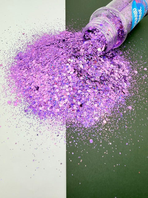 Mermaid Magic - Purple Color shift Chunky Mixed Glitter 1-10