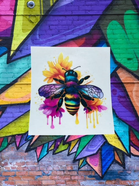 306. Bumble Bee Drip Decal