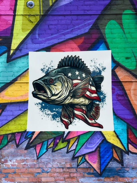 301. American Bass Decal