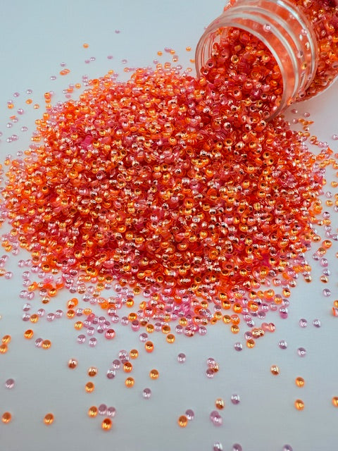 3D Pearl Glitter 4 - Purple and Orange 10-2