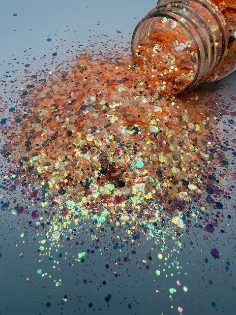 Monarch- Orange Glow in the Dark Glitter 5-4