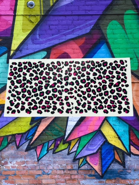 316. Hot Pink Micro Leopard UVDTF
