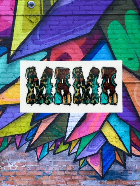 325. Mama Western Decal- Small