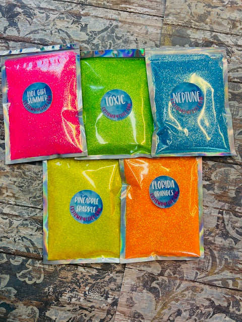 Neon Rainbow Glitter Bundle 1/5-9