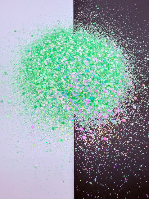 EXCLUSIVE MIX 9- Green Pink Color Shift Chunky Mix