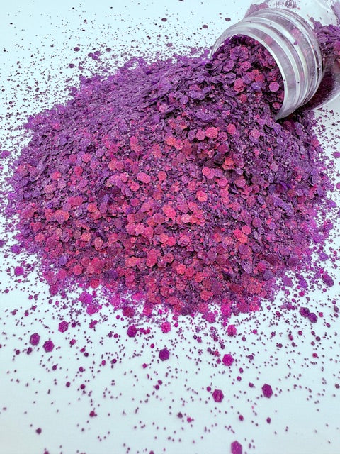Pretty Plum - Purple Pink Color Shift Pearl Shimmer Glitter 10-3