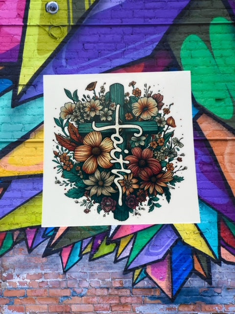 335. Faith Cross Decal