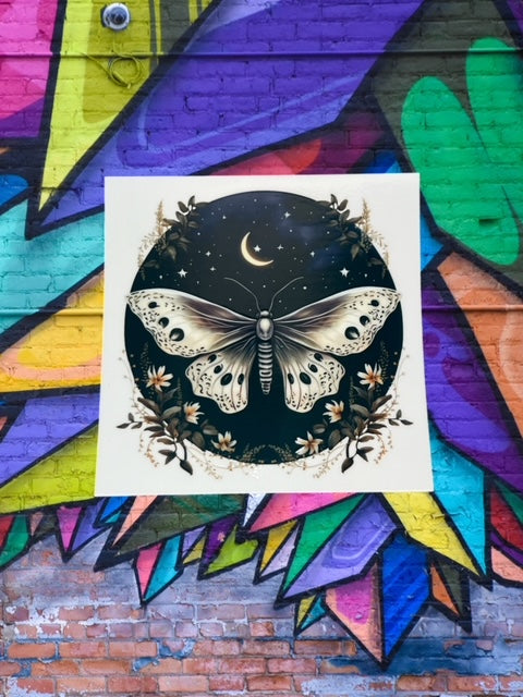 333. Lunar Moth Decal
