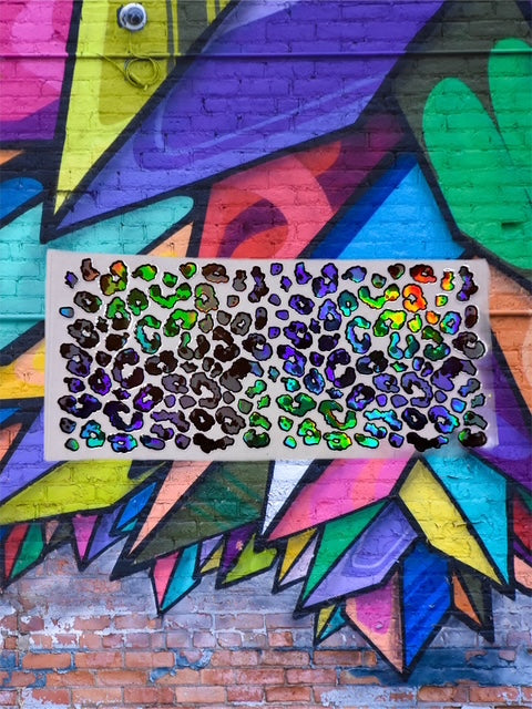 320. HOLOGRAPHIC Cow Print Leopard UVDTF