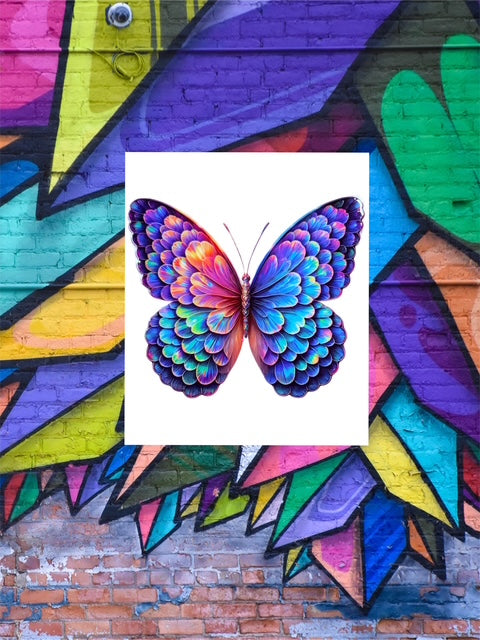 23. Colorful 3D Butterfly Decal