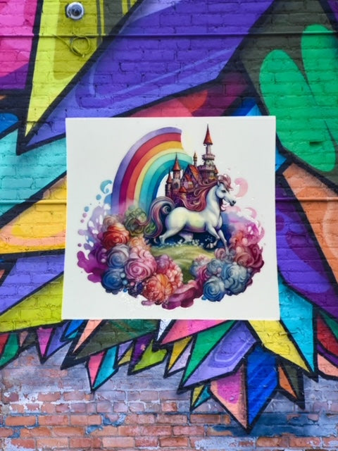 340. Mythical Rainbow Scene Decal